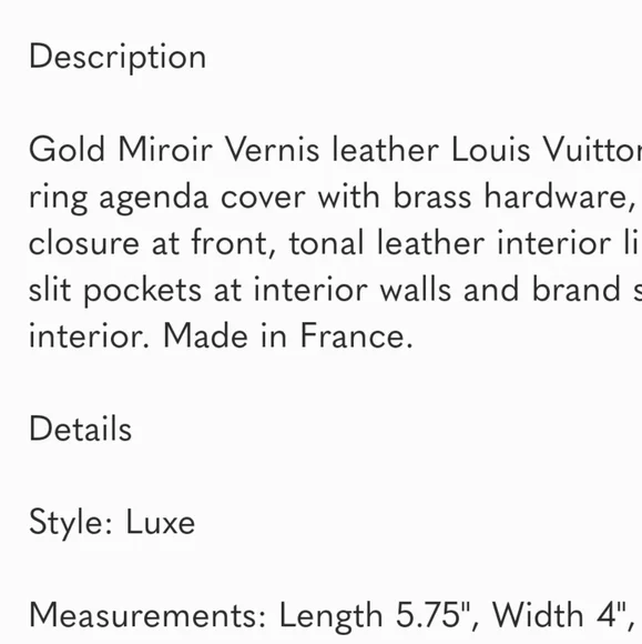 LOUIS VUITTON AGENDA PRISTINE Cond - Picture 4 of 4